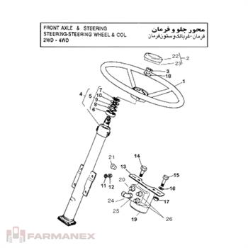 اربیترول فرمان تراکتور فرگوسن