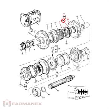 بوش دنده گیربکس تراکتور فرگوسن 399