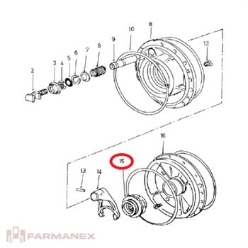 دنده قفل دیفرانسل تراکتور فرگوسن