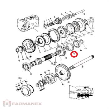 دنده گیربکس تراکتور فرگوسن 399