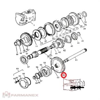 دنده گیربکس تراکتور فرگوسن 399