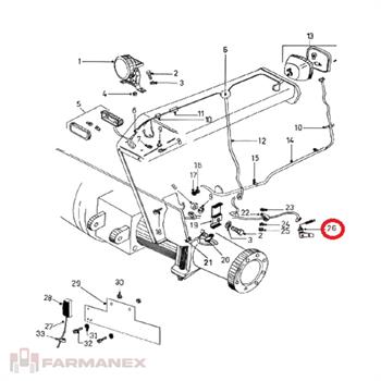 سویچ چراغ ترمز تراکتور فرگوسن 285
