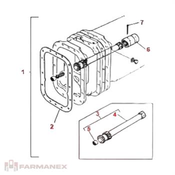 شفت رابط دو دیفرانسیل تراکتور فرگوسن 285 و 399