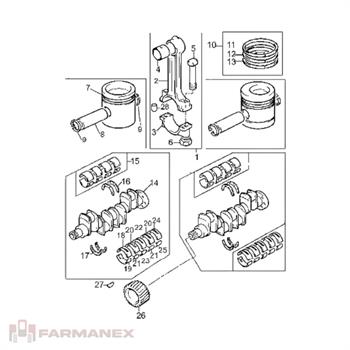 یاتاقان متحرک استاندارد تراکتور فرگوسن 285